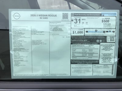 2026 Nissan Rogue SV