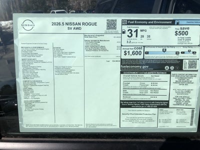 2026 Nissan Rogue SV