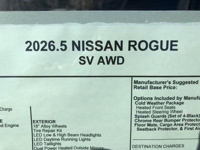 2026 Nissan Rogue SV