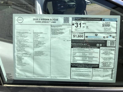 2026 Nissan Rogue Dark Armor