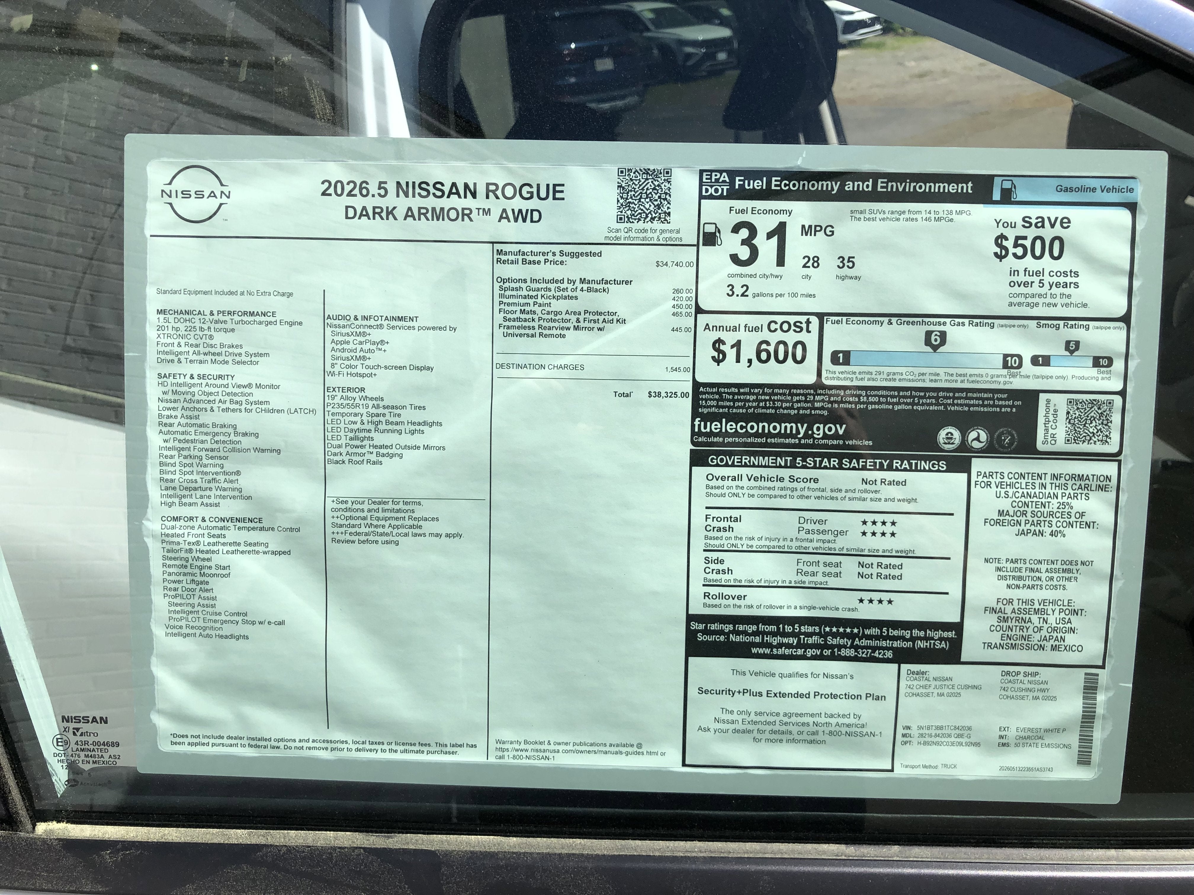 2026 Nissan Rogue Dark Armor