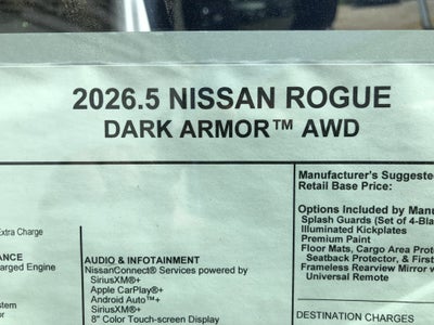2026 Nissan Rogue Dark Armor