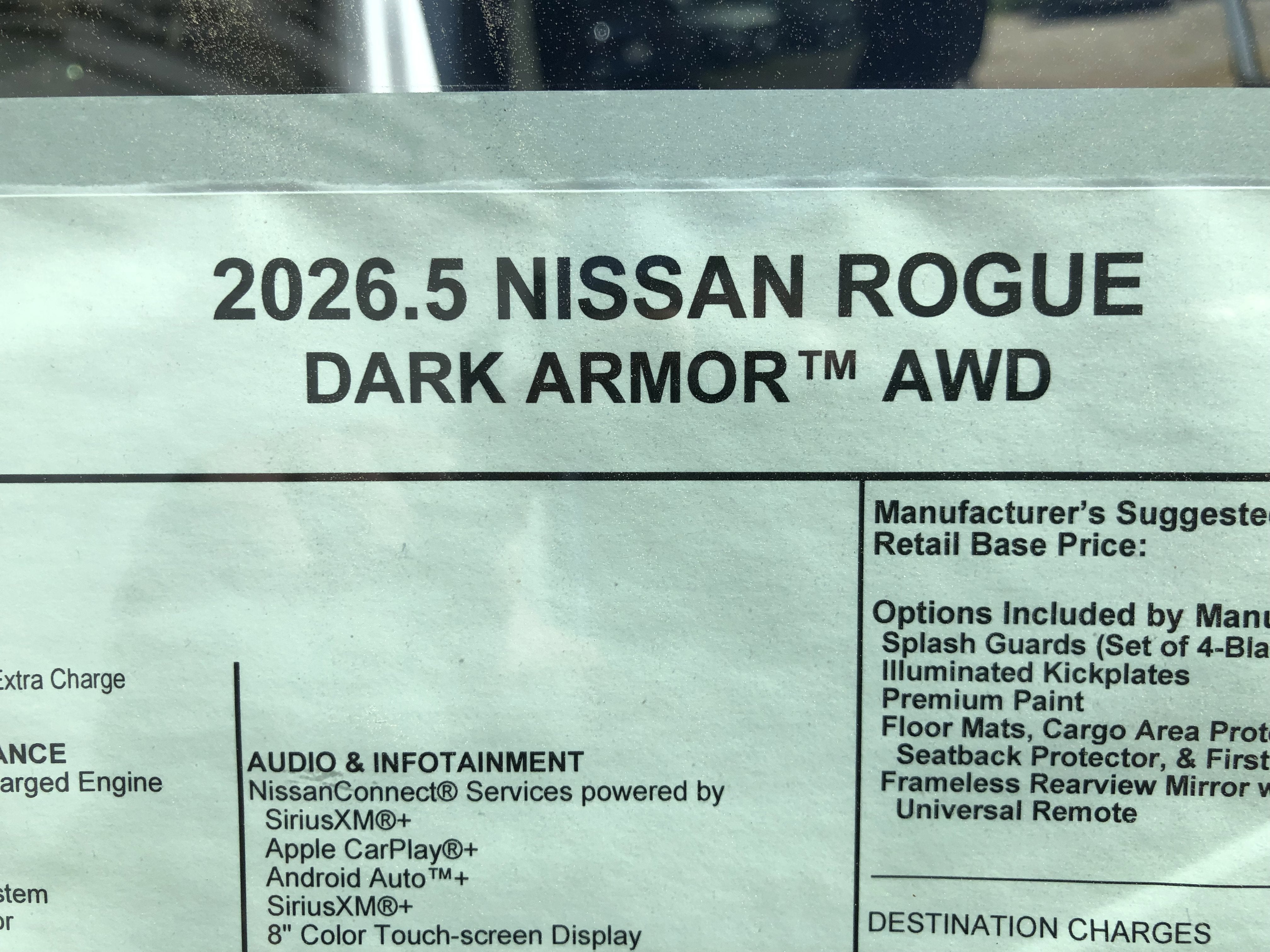 2026 Nissan Rogue Dark Armor