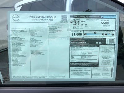 2026 Nissan Rogue Dark Armor