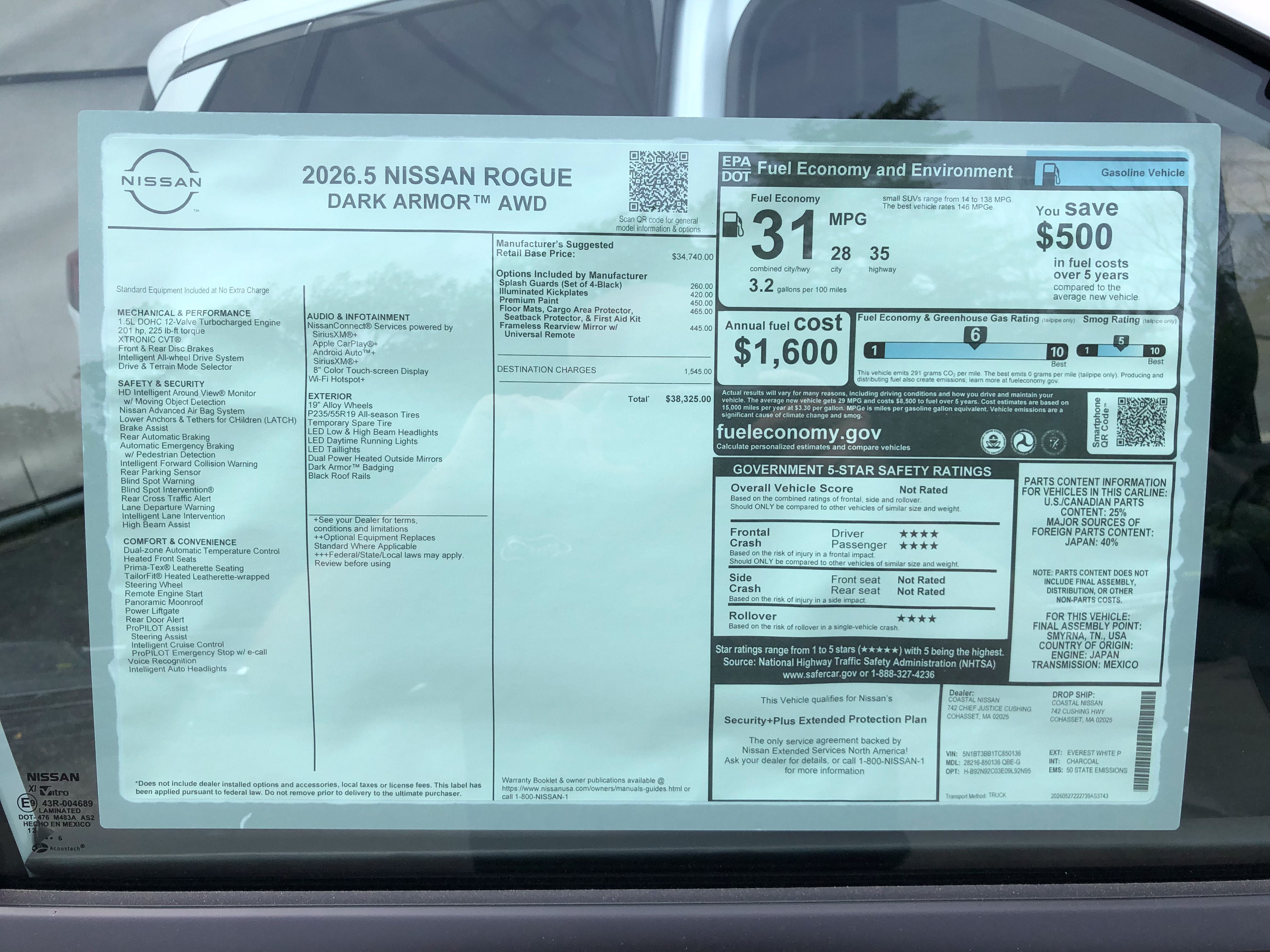 2026 Nissan Rogue Dark Armor