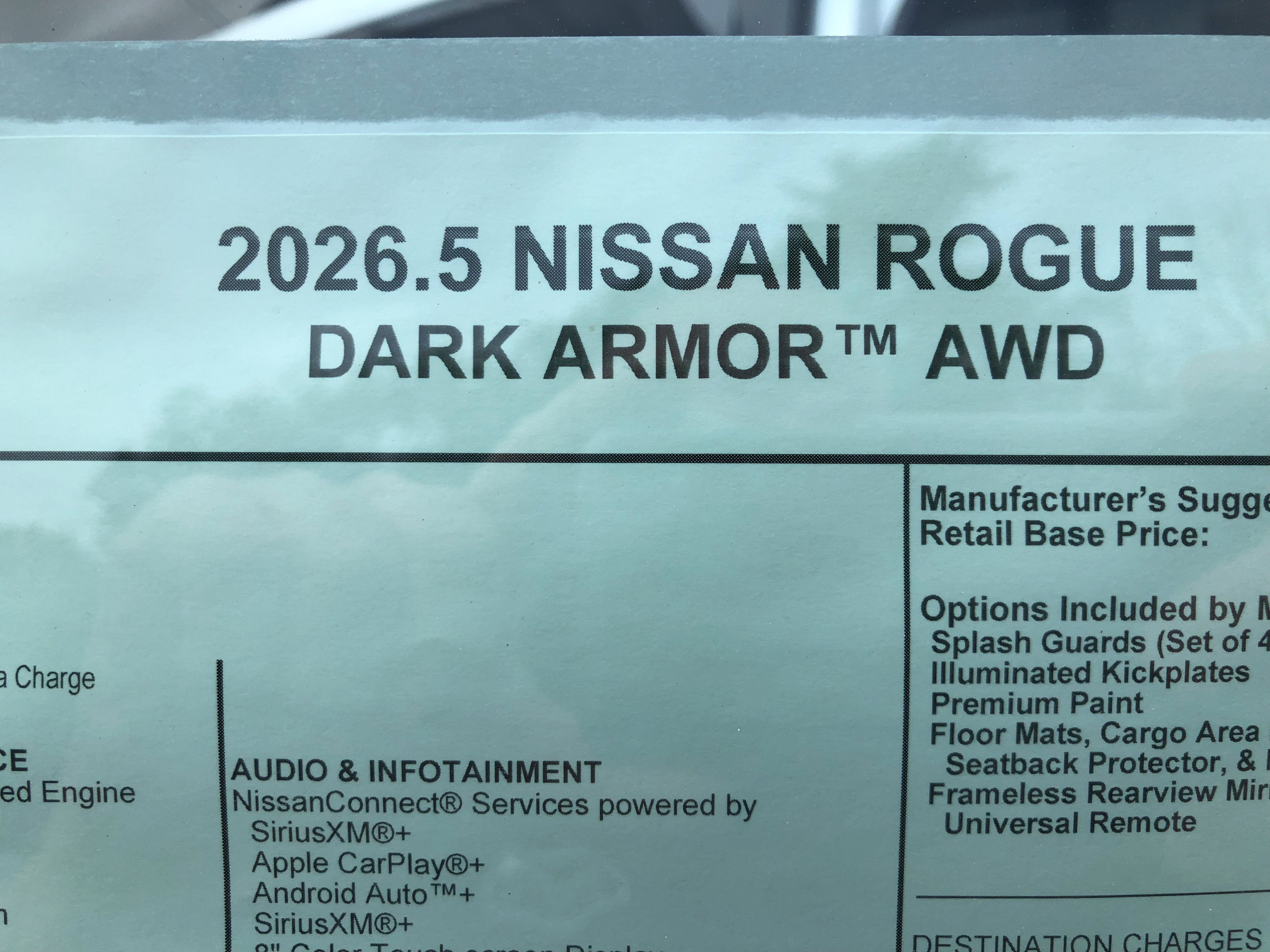 2026 Nissan Rogue Dark Armor