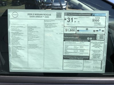 2026 Nissan Rogue Dark Armor