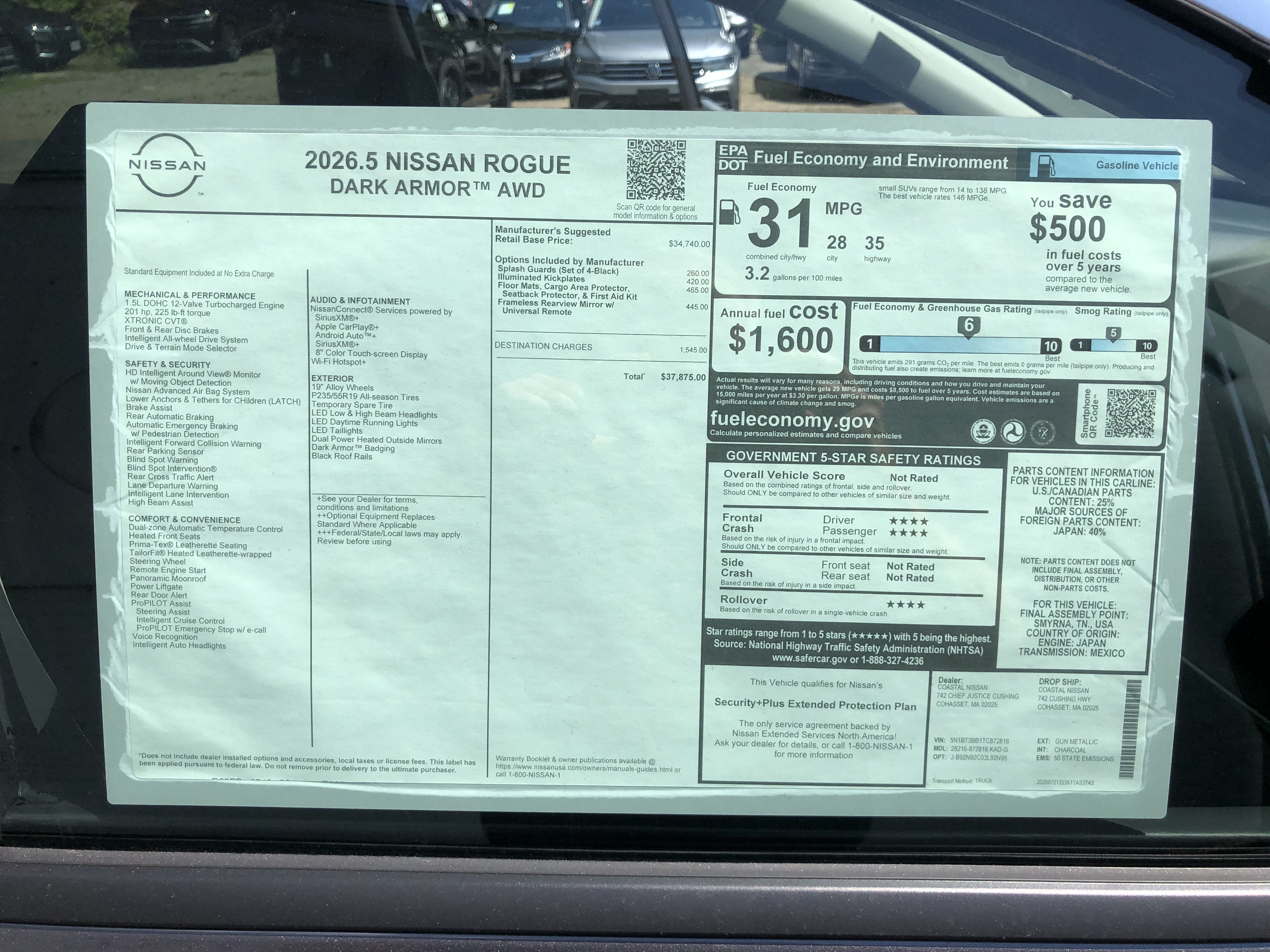 2026 Nissan Rogue Dark Armor