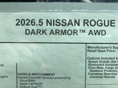 2026 Nissan Rogue Dark Armor