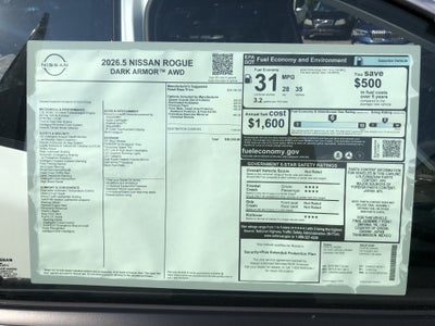 2026 Nissan Rogue Dark Armor