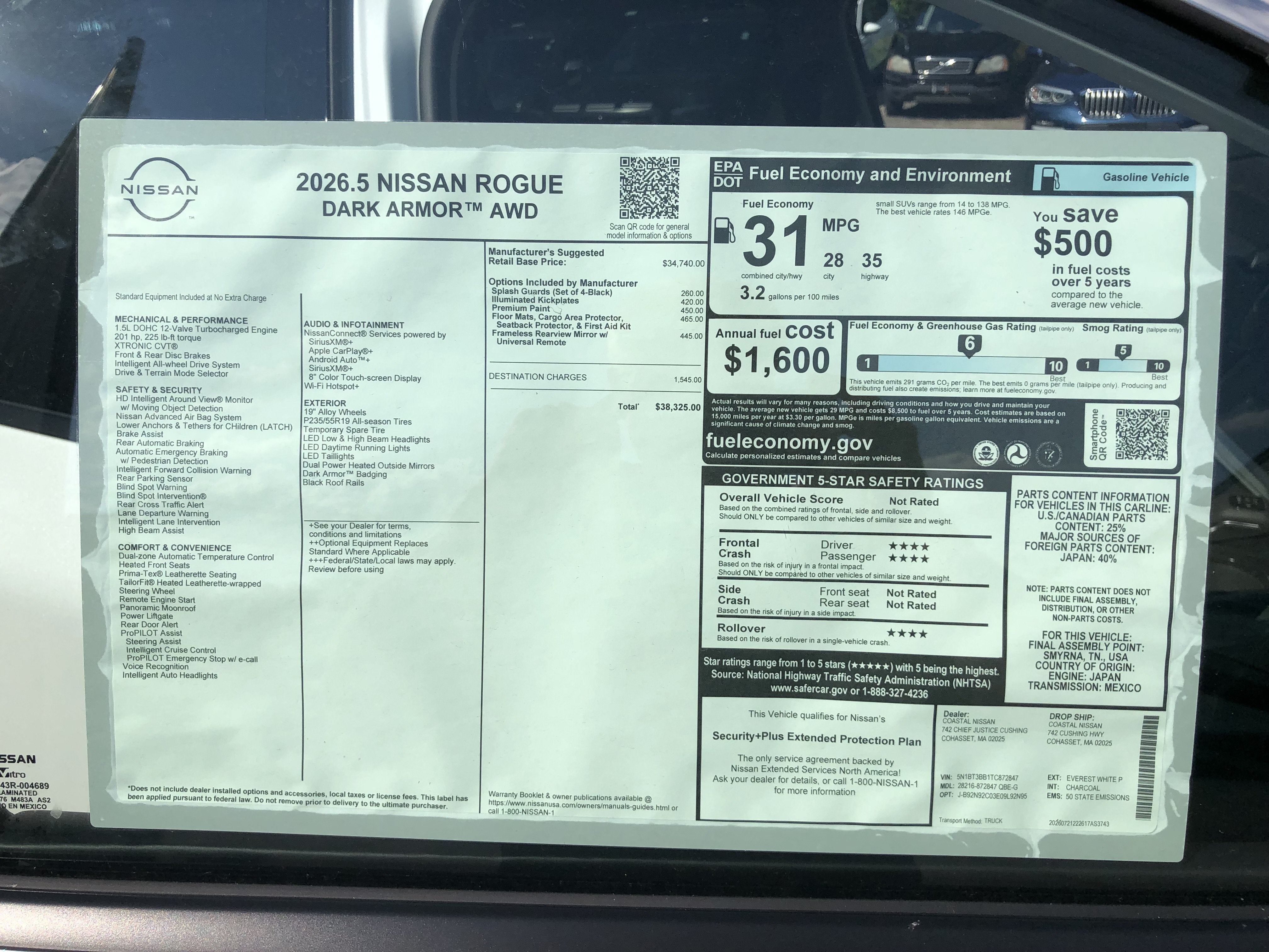 2026 Nissan Rogue Dark Armor