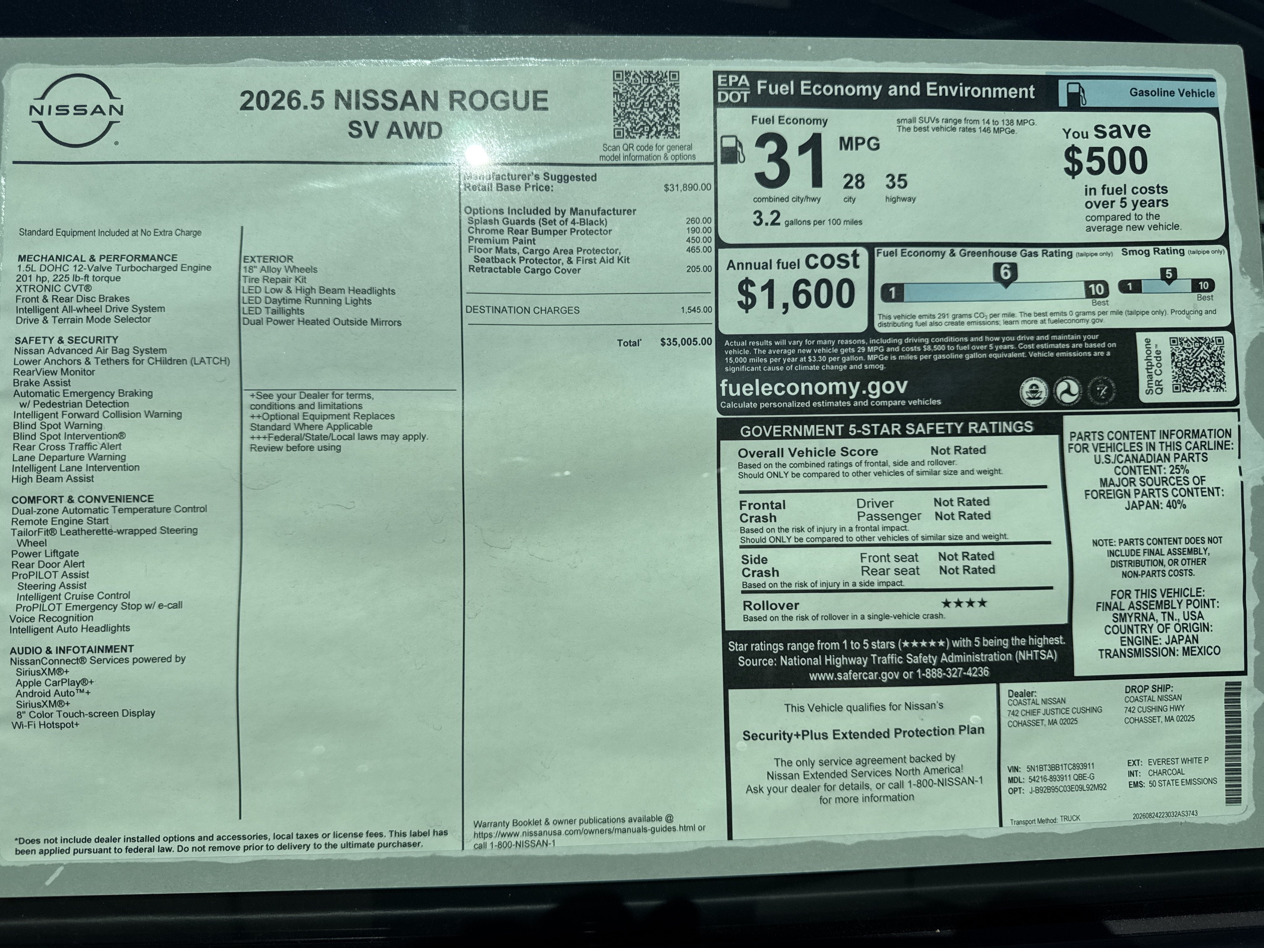 2026 Nissan Rogue SV