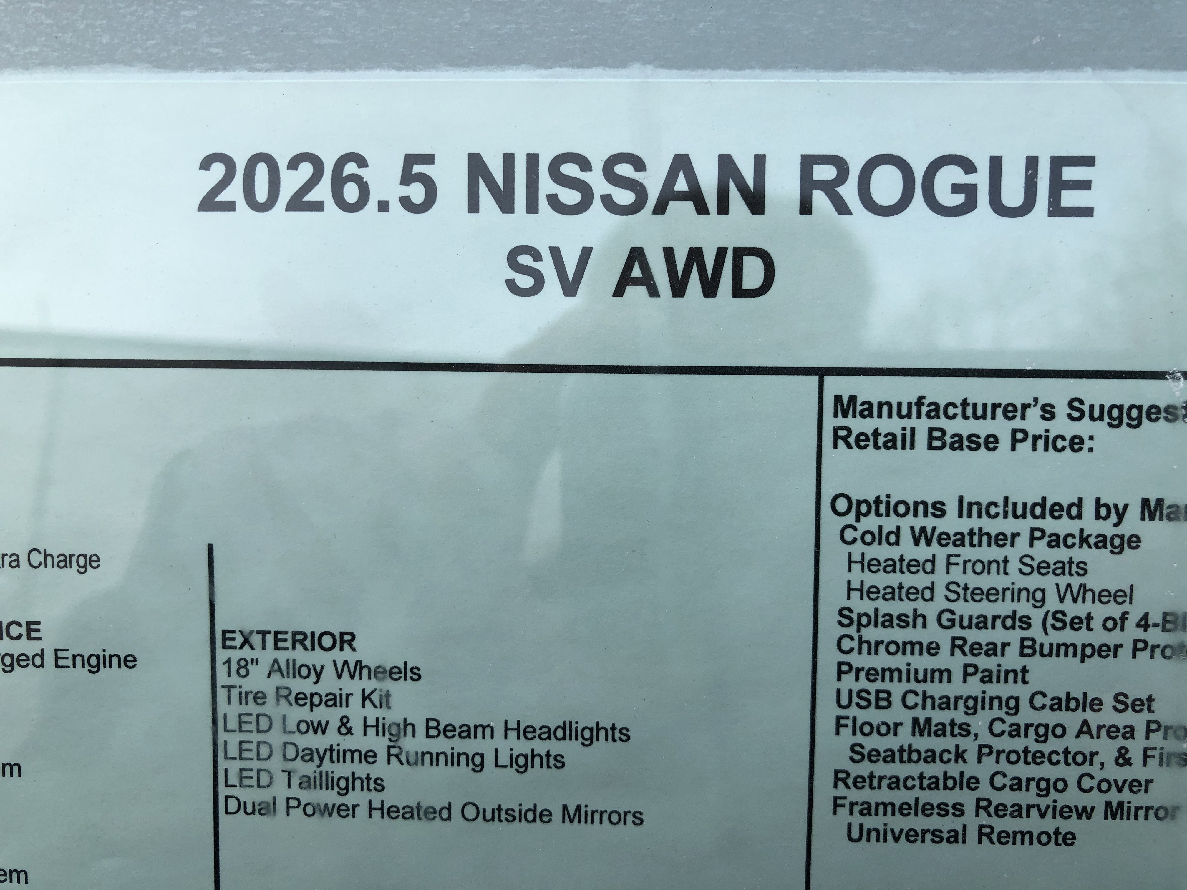 2026 Nissan Rogue SV