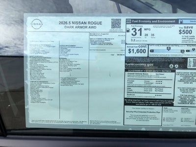 2026 Nissan Rogue Dark Armor