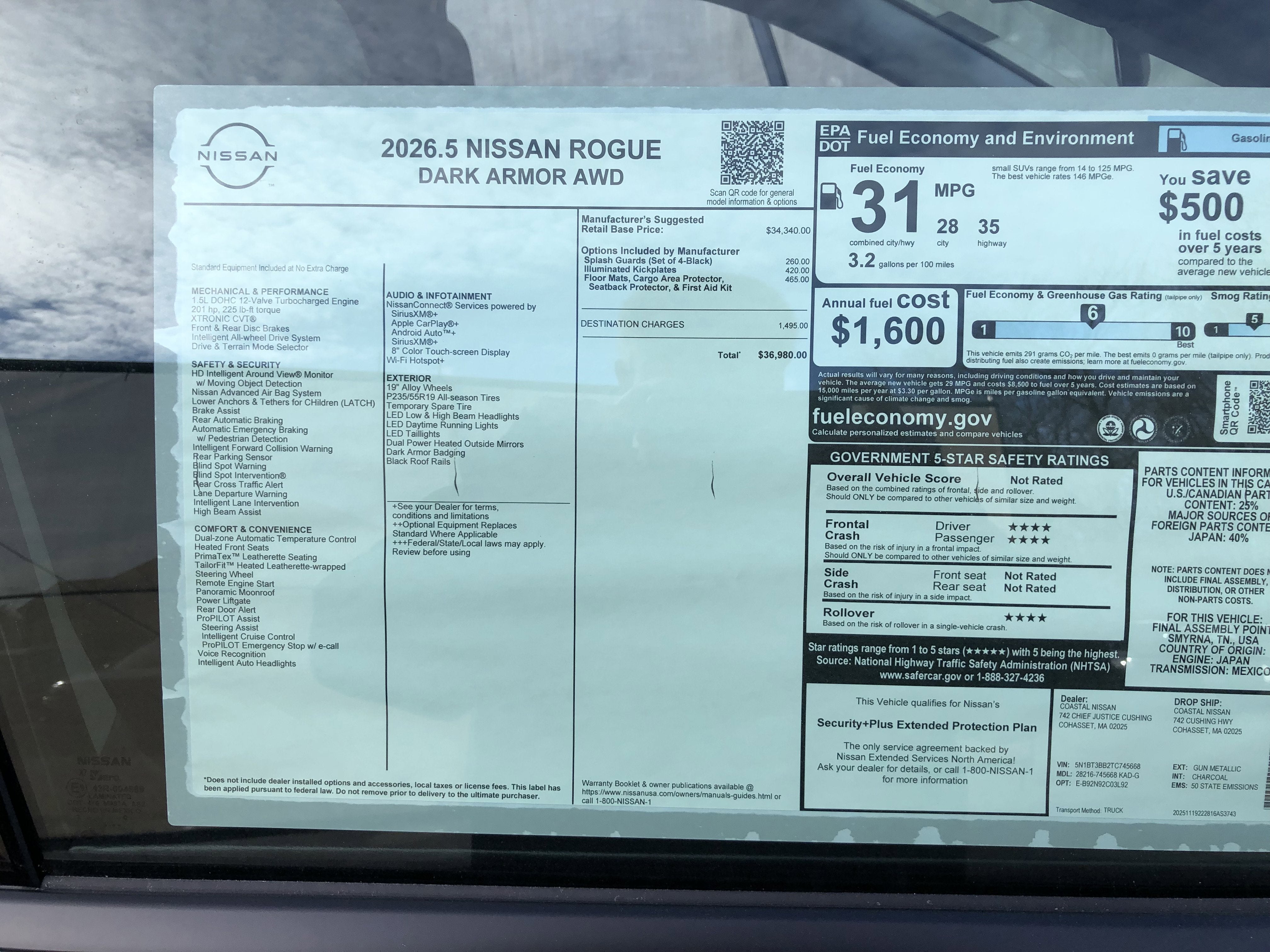 2026 Nissan Rogue Dark Armor