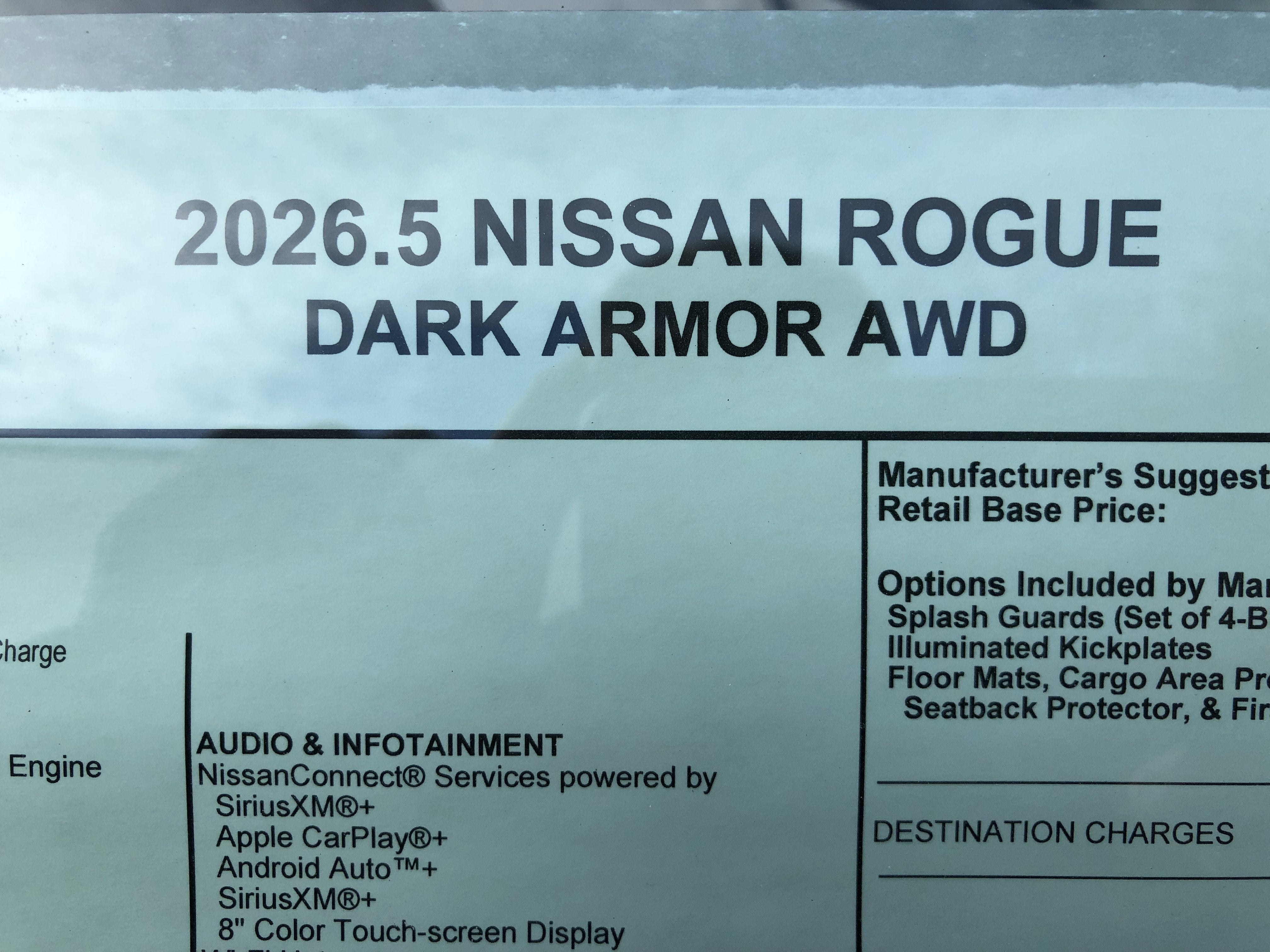 2026 Nissan Rogue Dark Armor