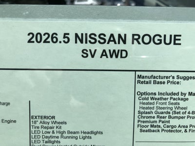 2026 Nissan Rogue SV