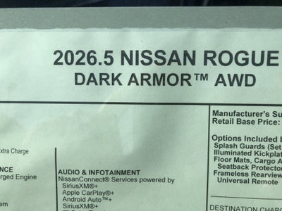 2026 Nissan Rogue Dark Armor