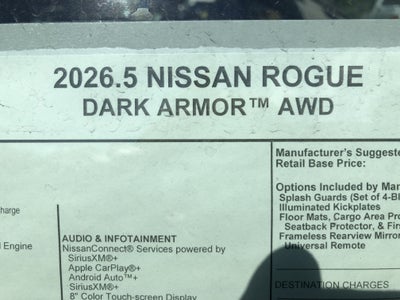 2026 Nissan Rogue Dark Armor