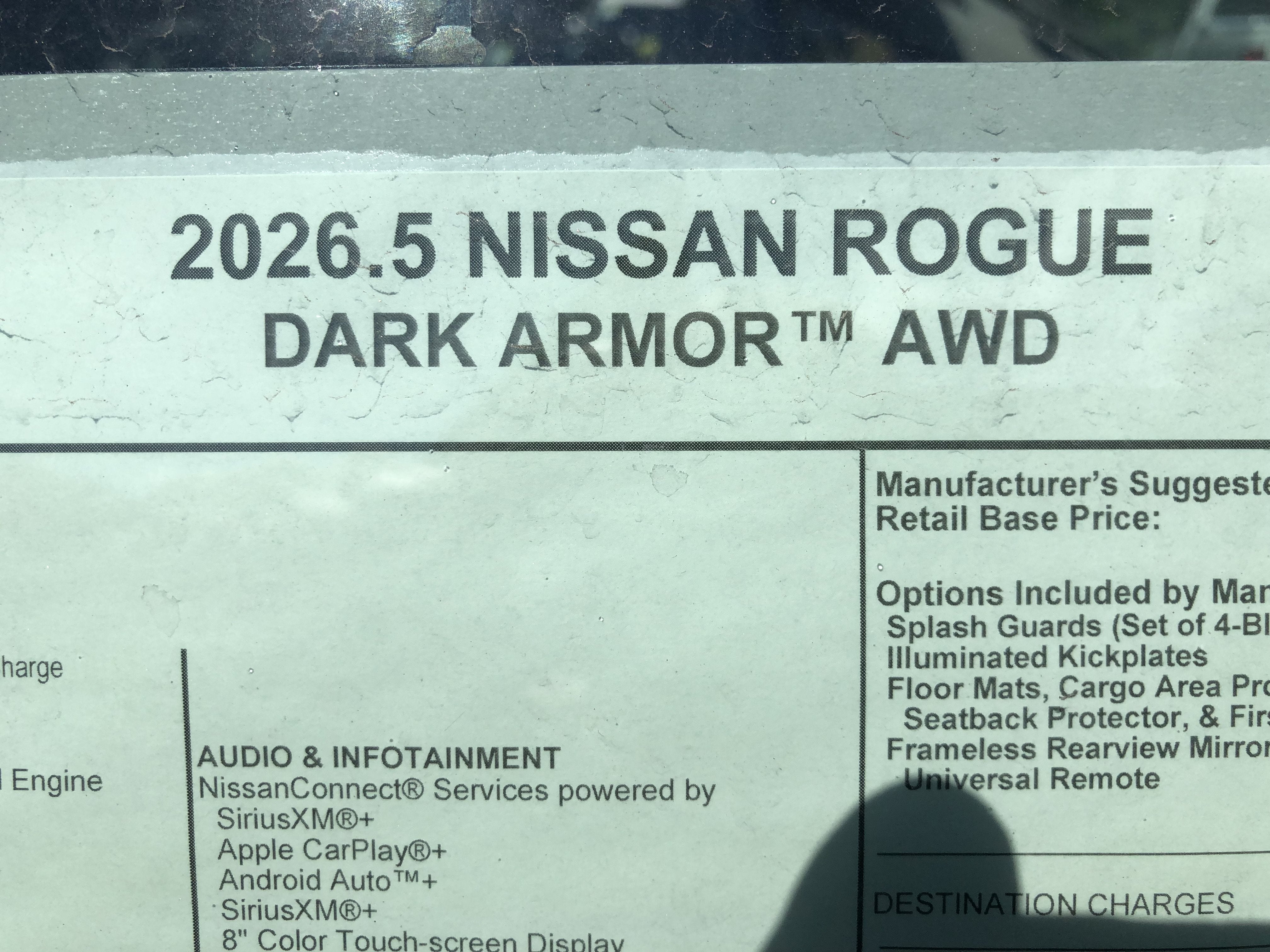 2026 Nissan Rogue Dark Armor