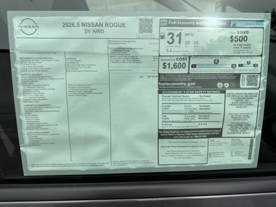 2026 Nissan Rogue SV