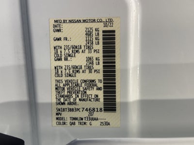 2023 Nissan Rogue SV W/Premium Package