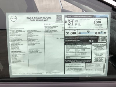 2026 Nissan Rogue Dark Armor
