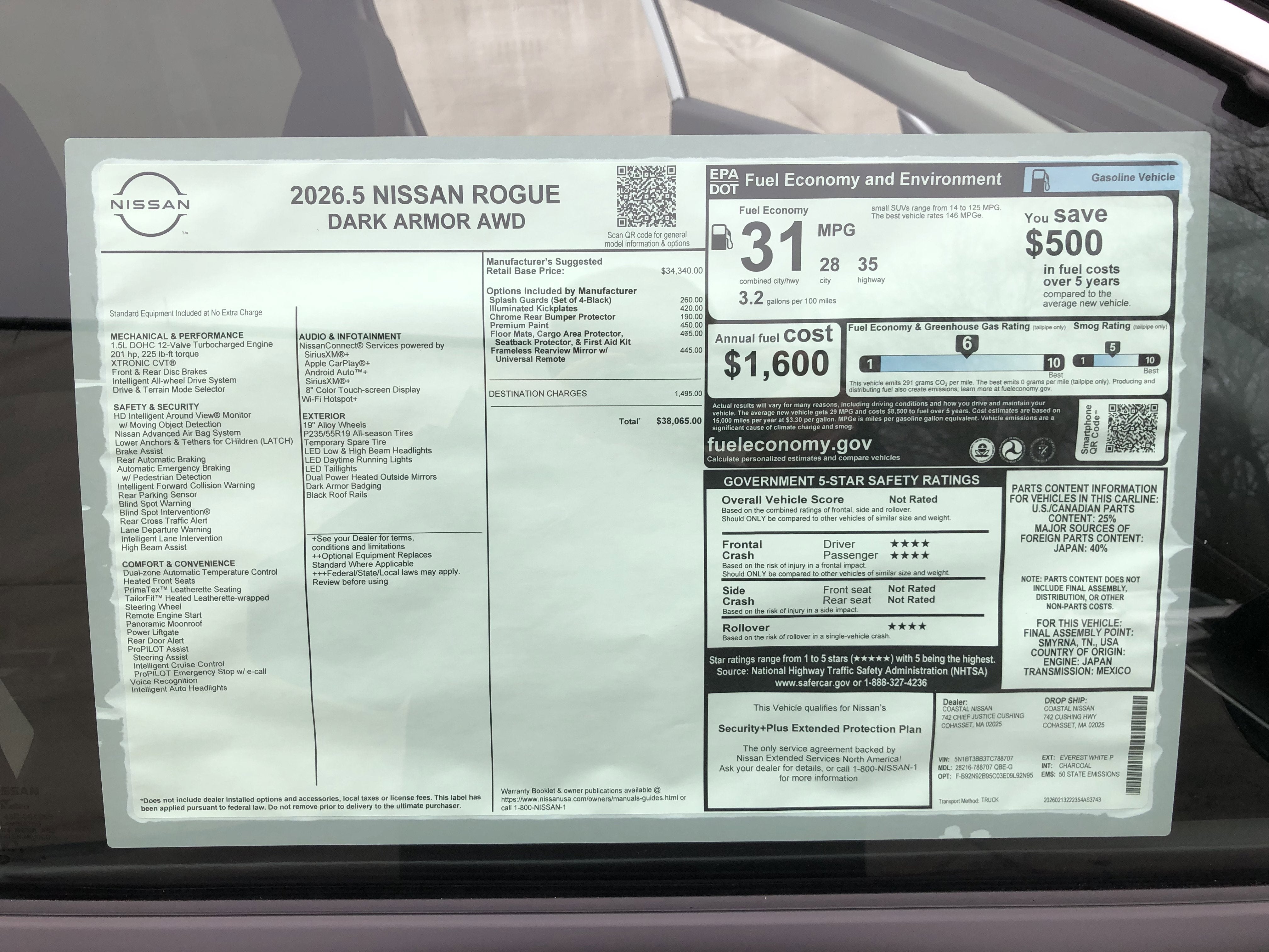 2026 Nissan Rogue Dark Armor