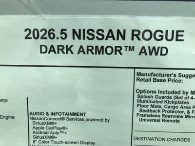 2026 Nissan Rogue Dark Armor