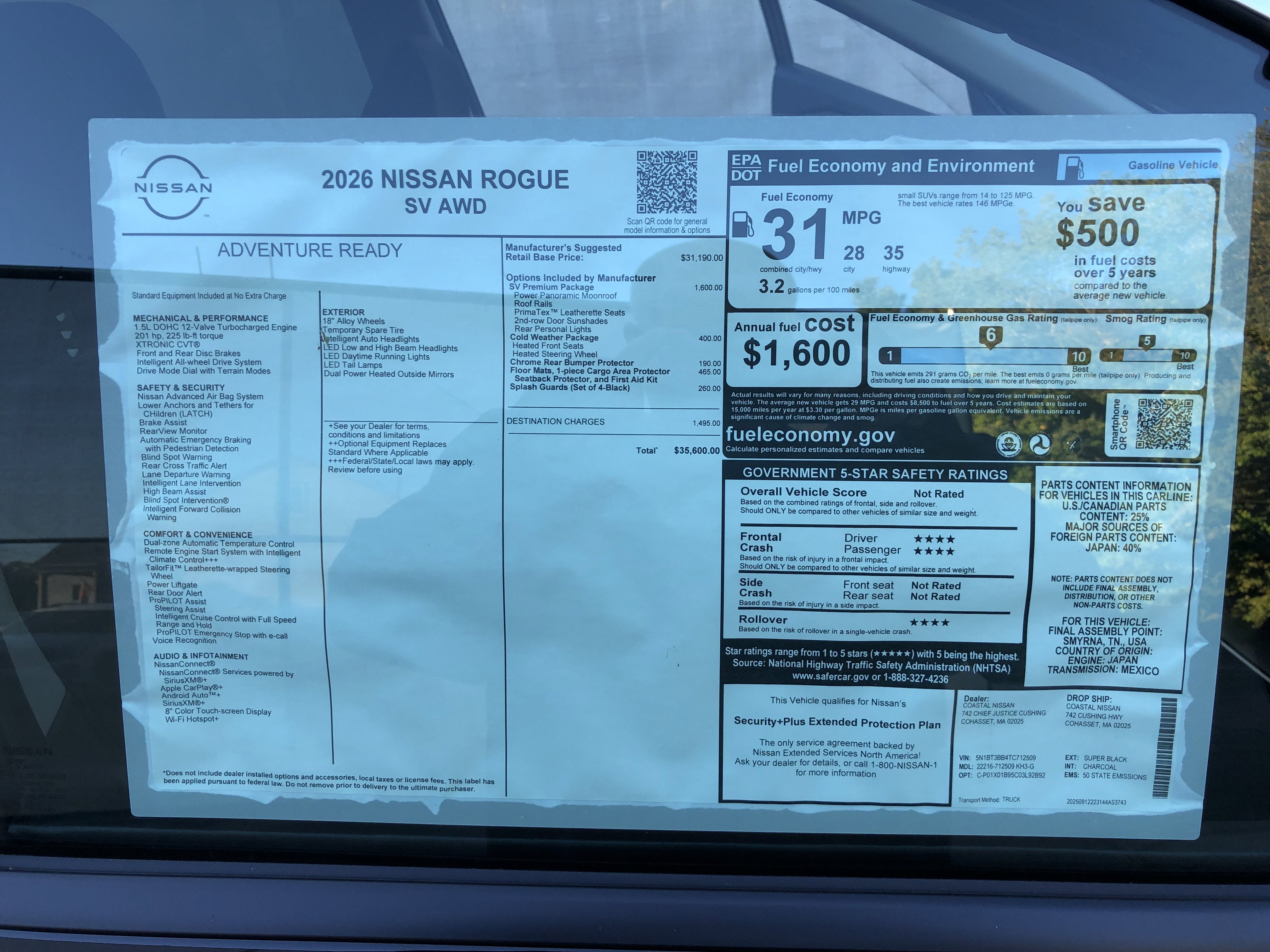 2026 Nissan Rogue SV