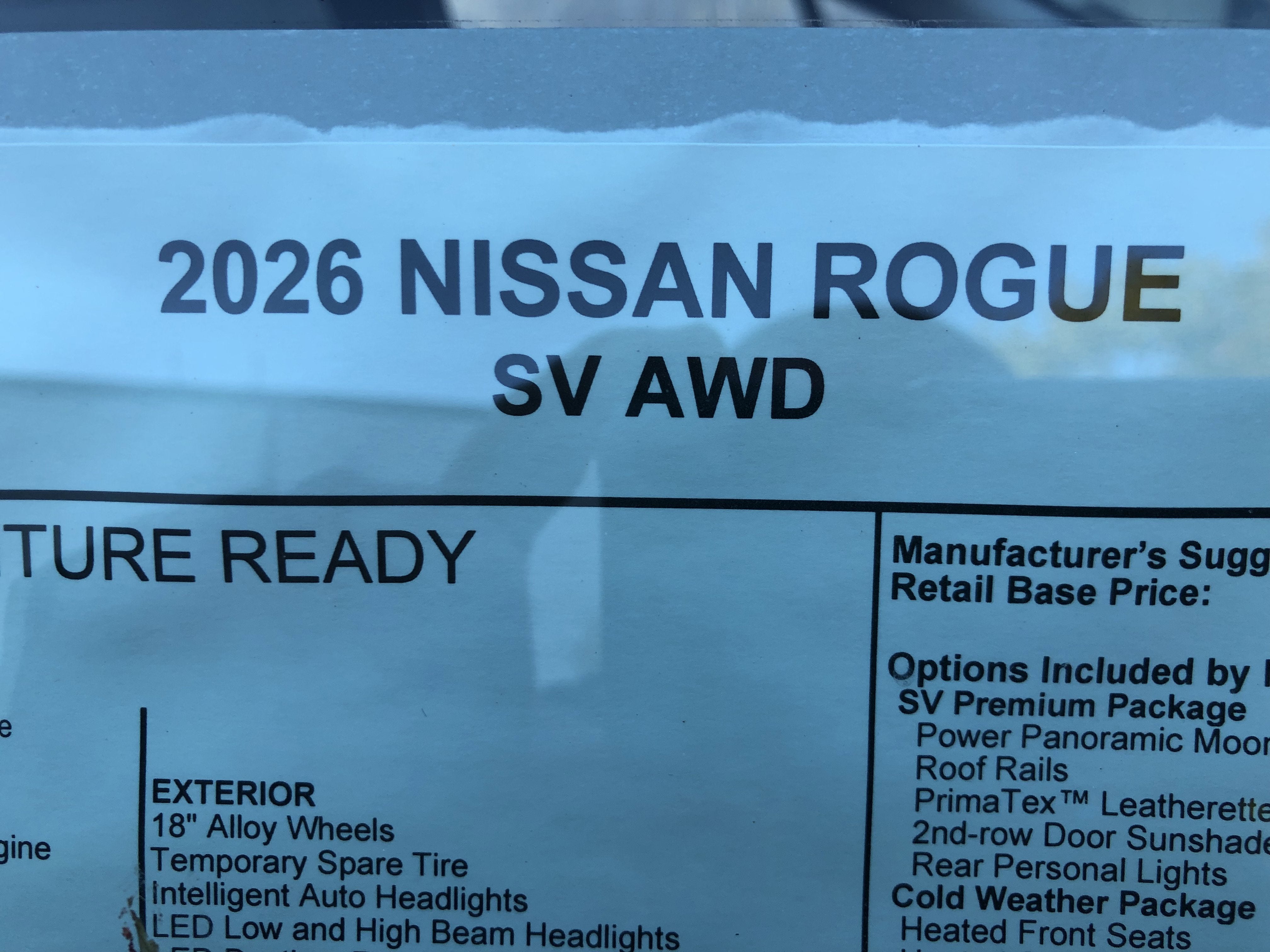2026 Nissan Rogue SV