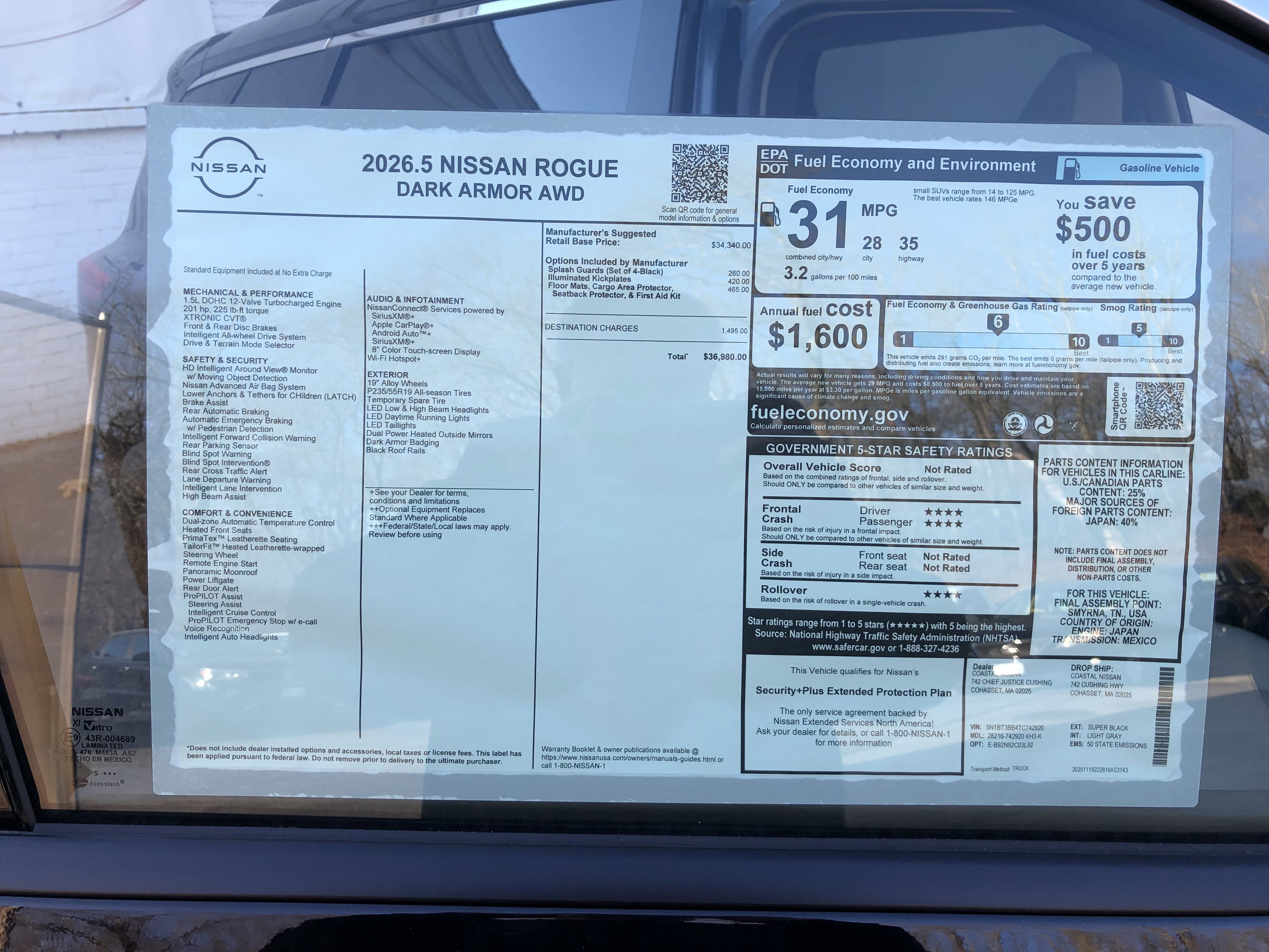 2026 Nissan Rogue Dark Armor