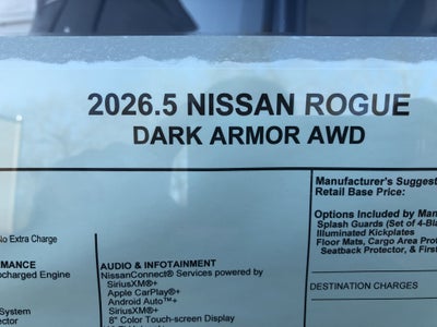 2026 Nissan Rogue Dark Armor
