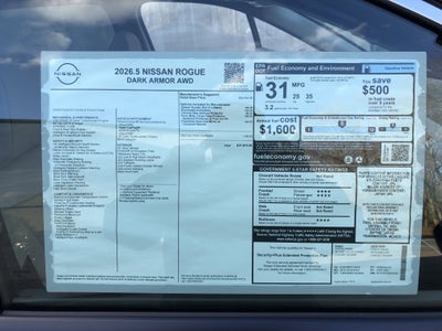 2026 Nissan Rogue Dark Armor