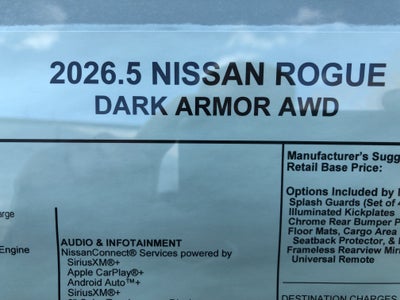 2026 Nissan Rogue Dark Armor