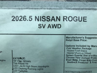 2026 Nissan Rogue SV