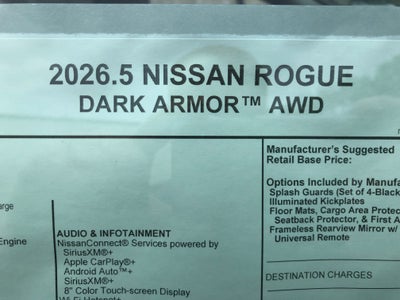 2026 Nissan Rogue Dark Armor