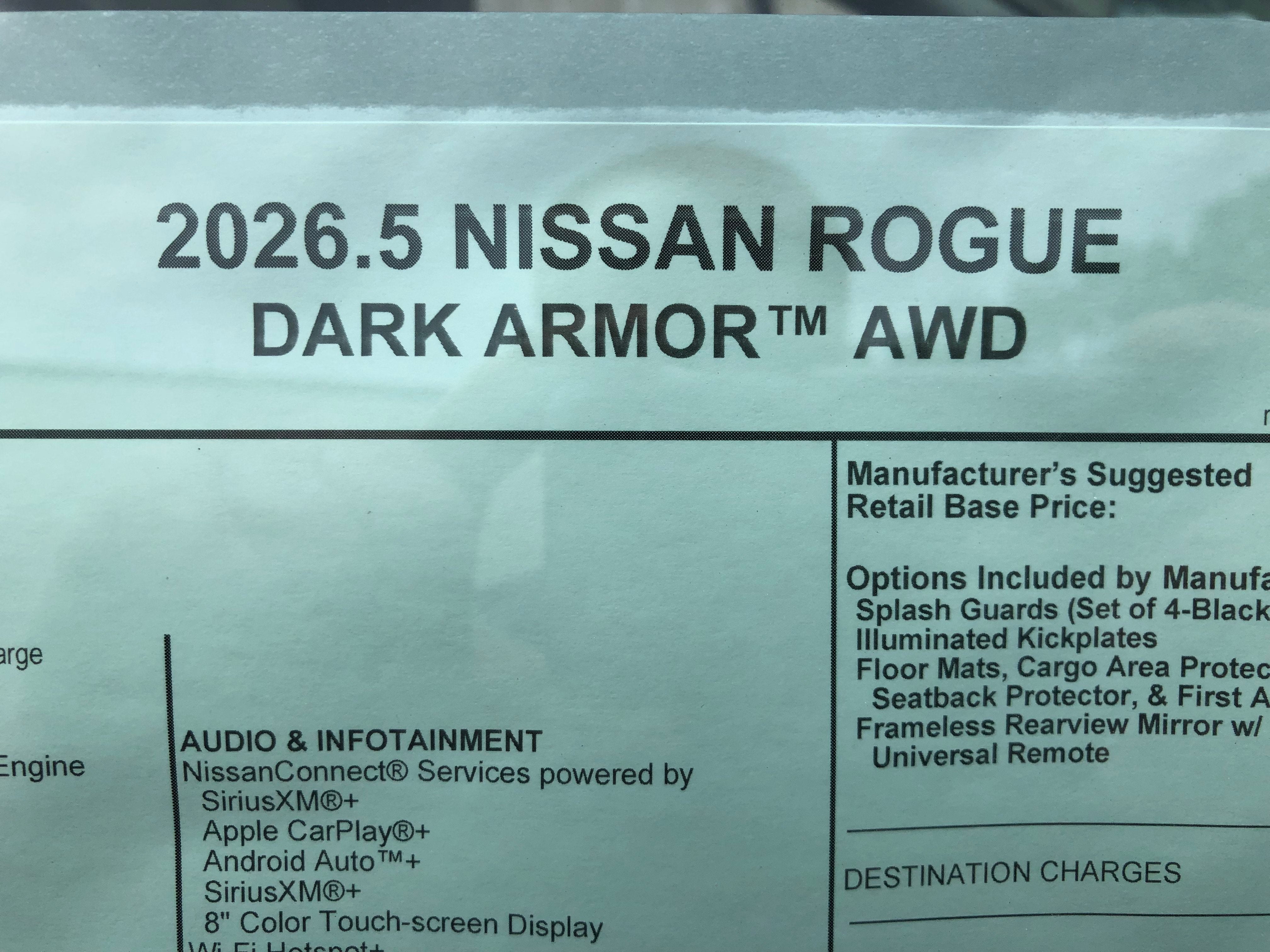 2026 Nissan Rogue Dark Armor