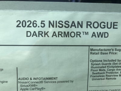 2026 Nissan Rogue Dark Armor
