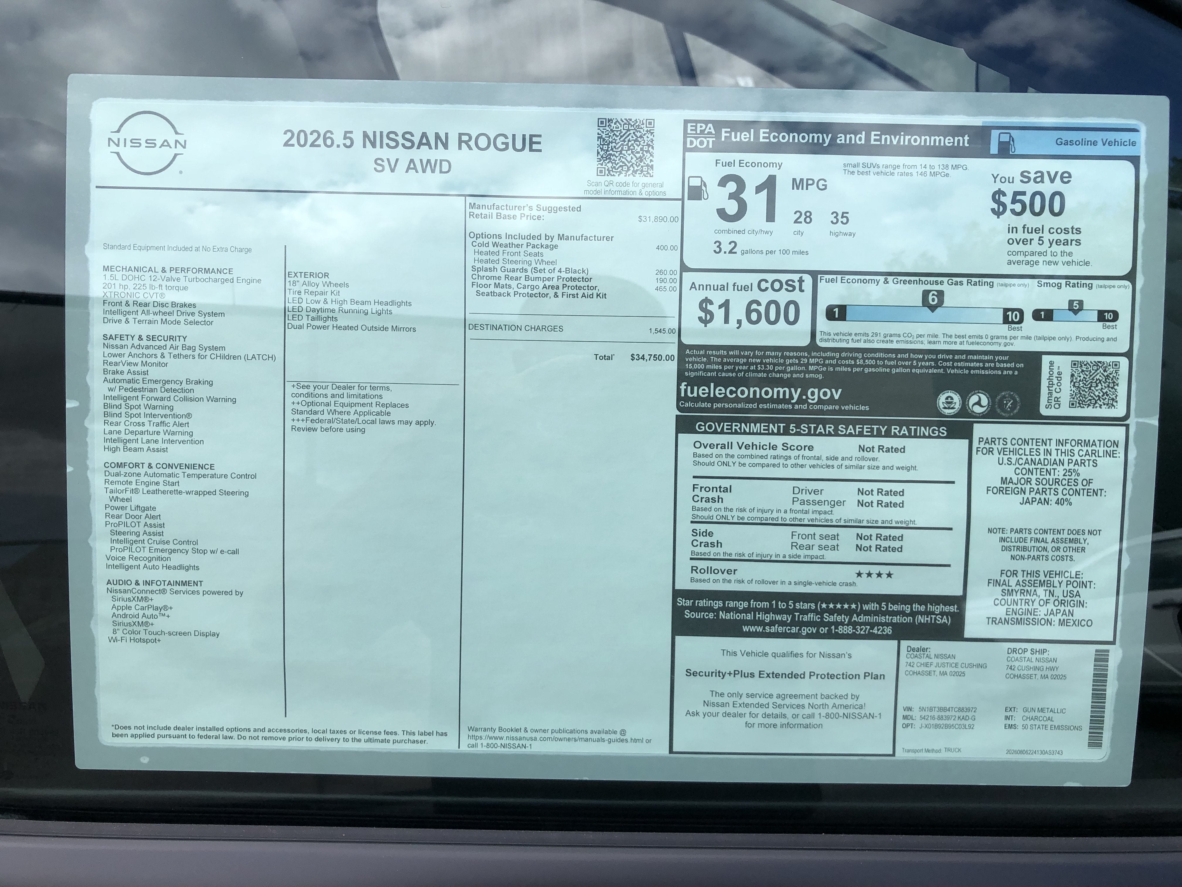 2026 Nissan Rogue SV