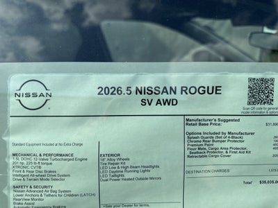 2026 Nissan Rogue SV