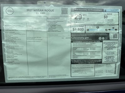 2027 Nissan Rogue SV