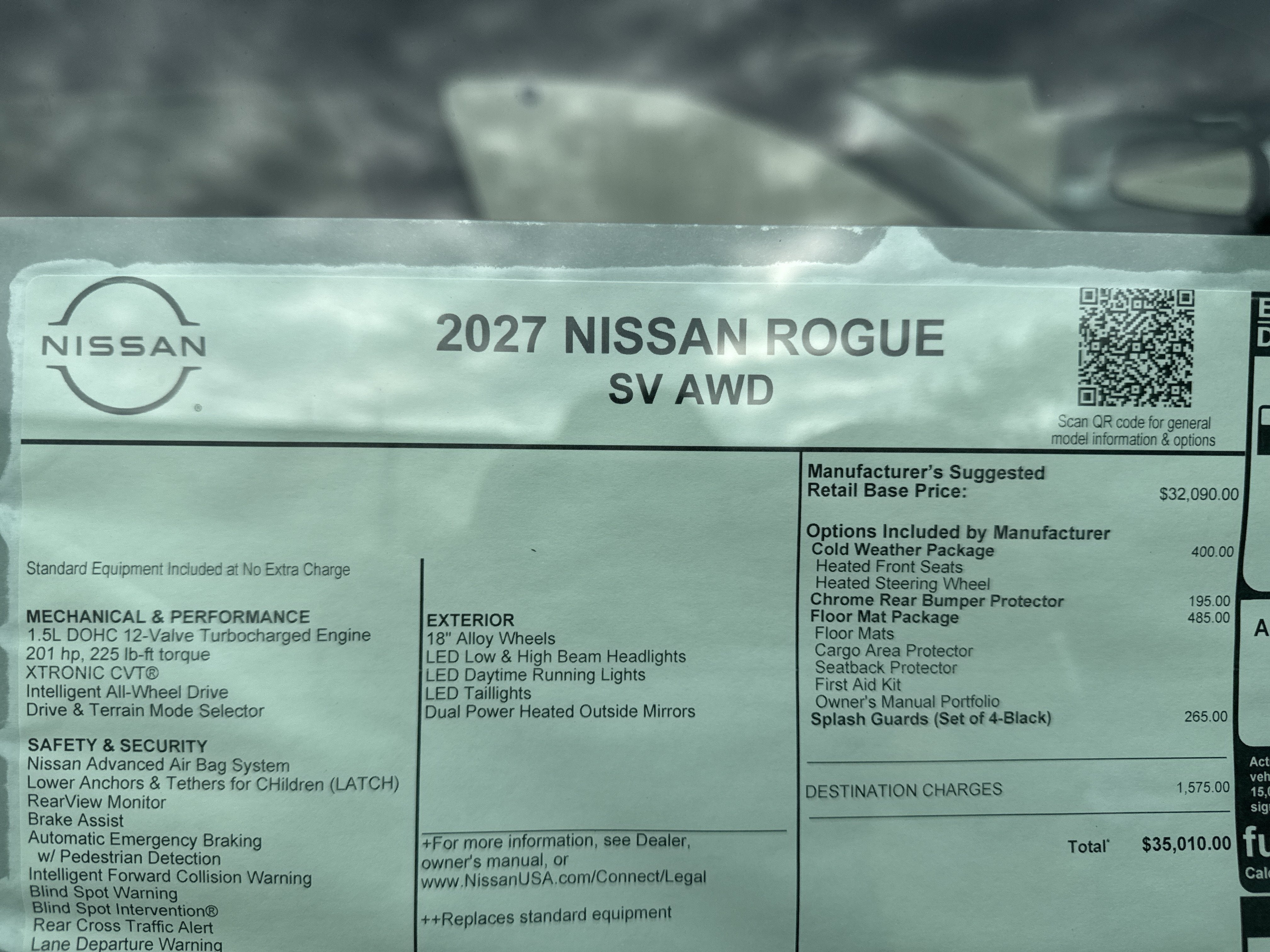 2027 Nissan Rogue SV