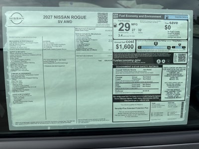2027 Nissan Rogue SV