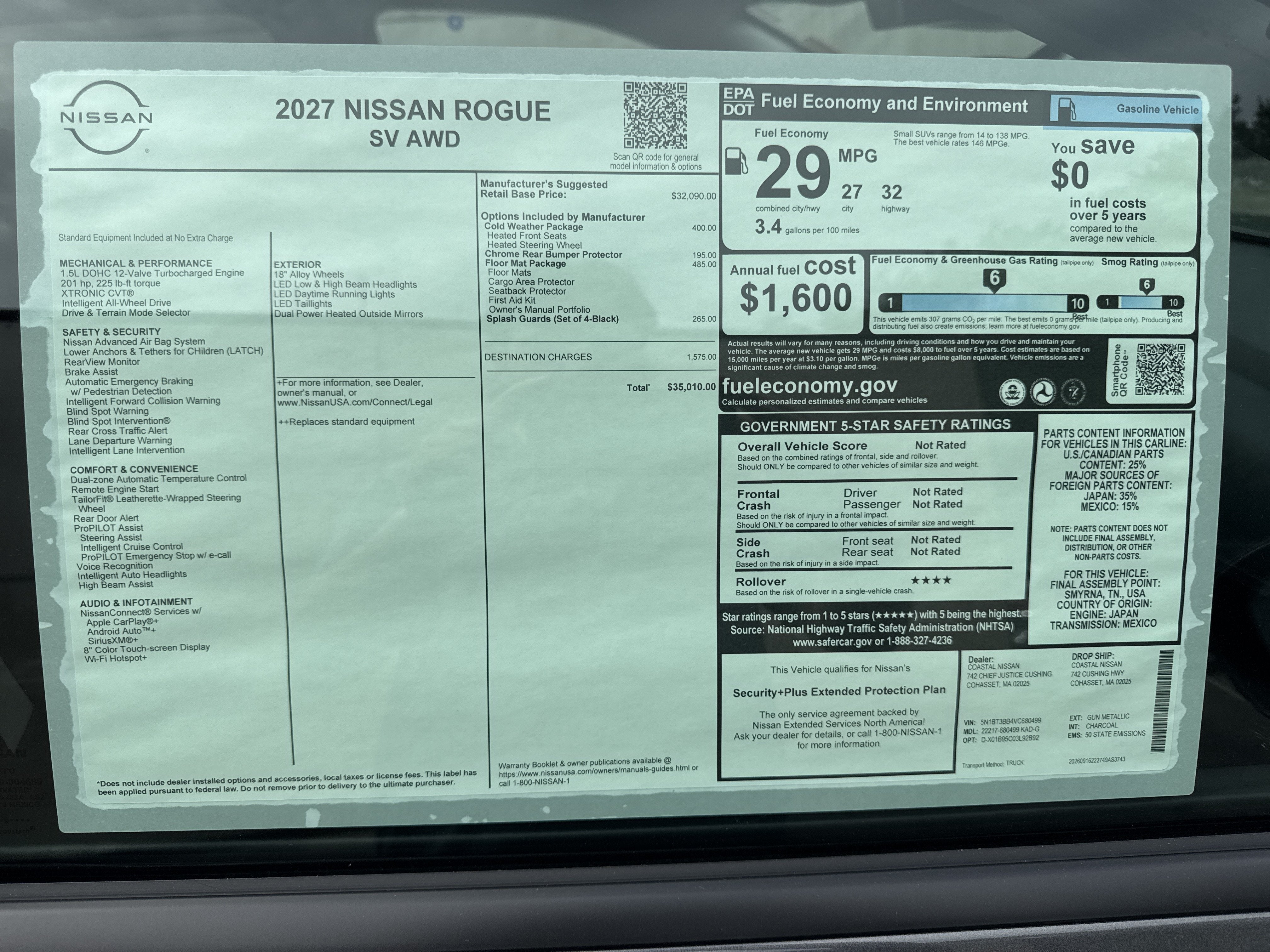 2027 Nissan Rogue SV