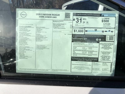 2026 Nissan Rogue Dark Armor