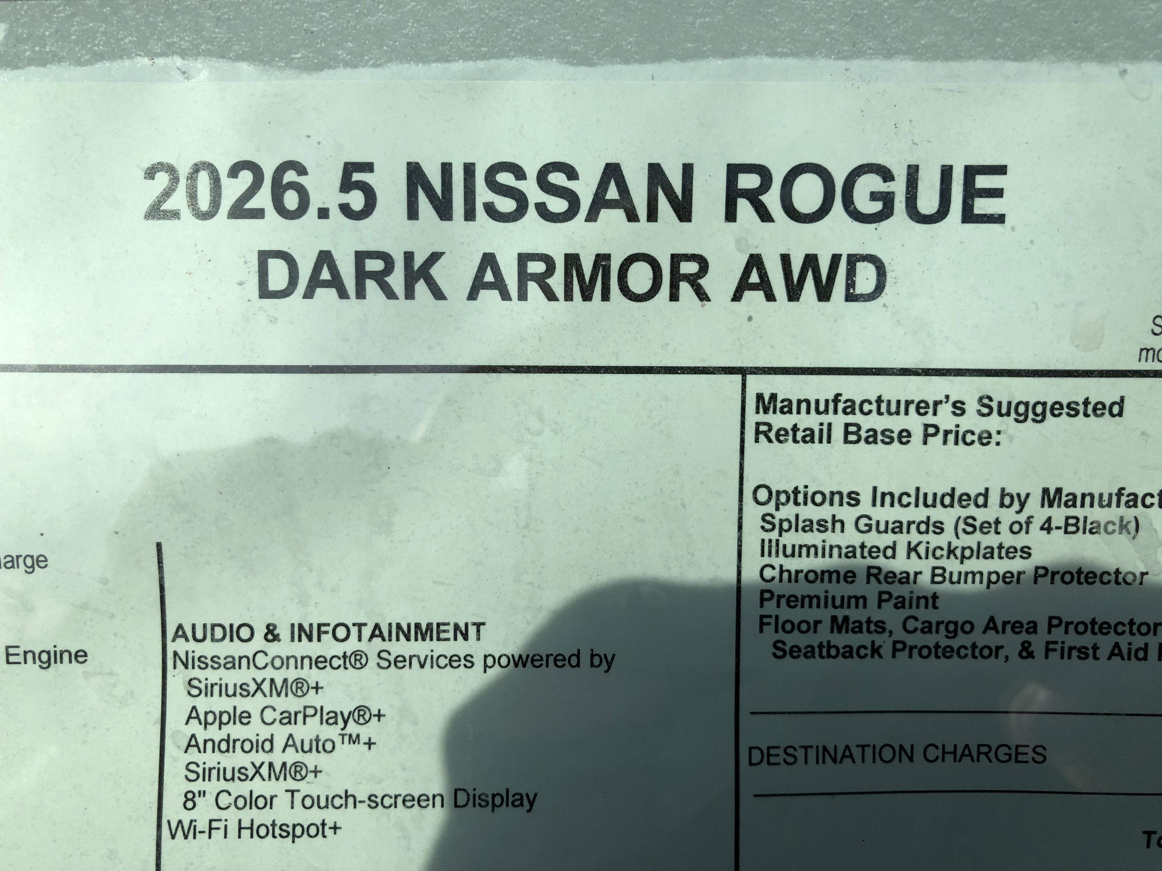 2026 Nissan Rogue Dark Armor