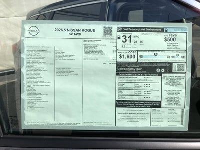 2026 Nissan Rogue SV