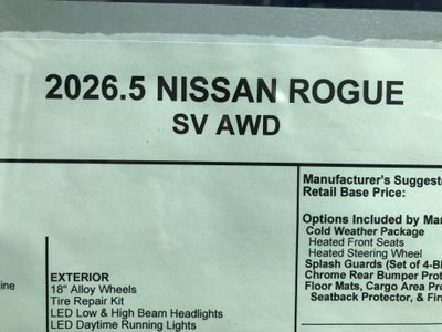 2026 Nissan Rogue SV