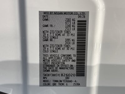 2026 Nissan Rogue Dark Armor